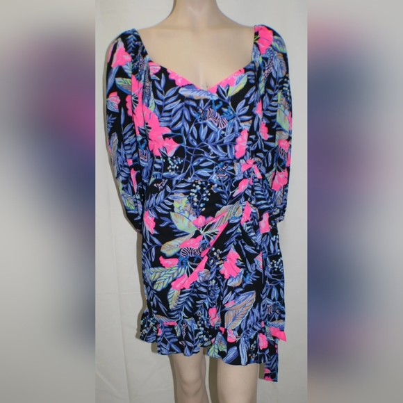 New w/Tags! Lilly Pulitzer Lila Dress in Onyx Earned Stripes, Sz 12 - Picture 8 of 9